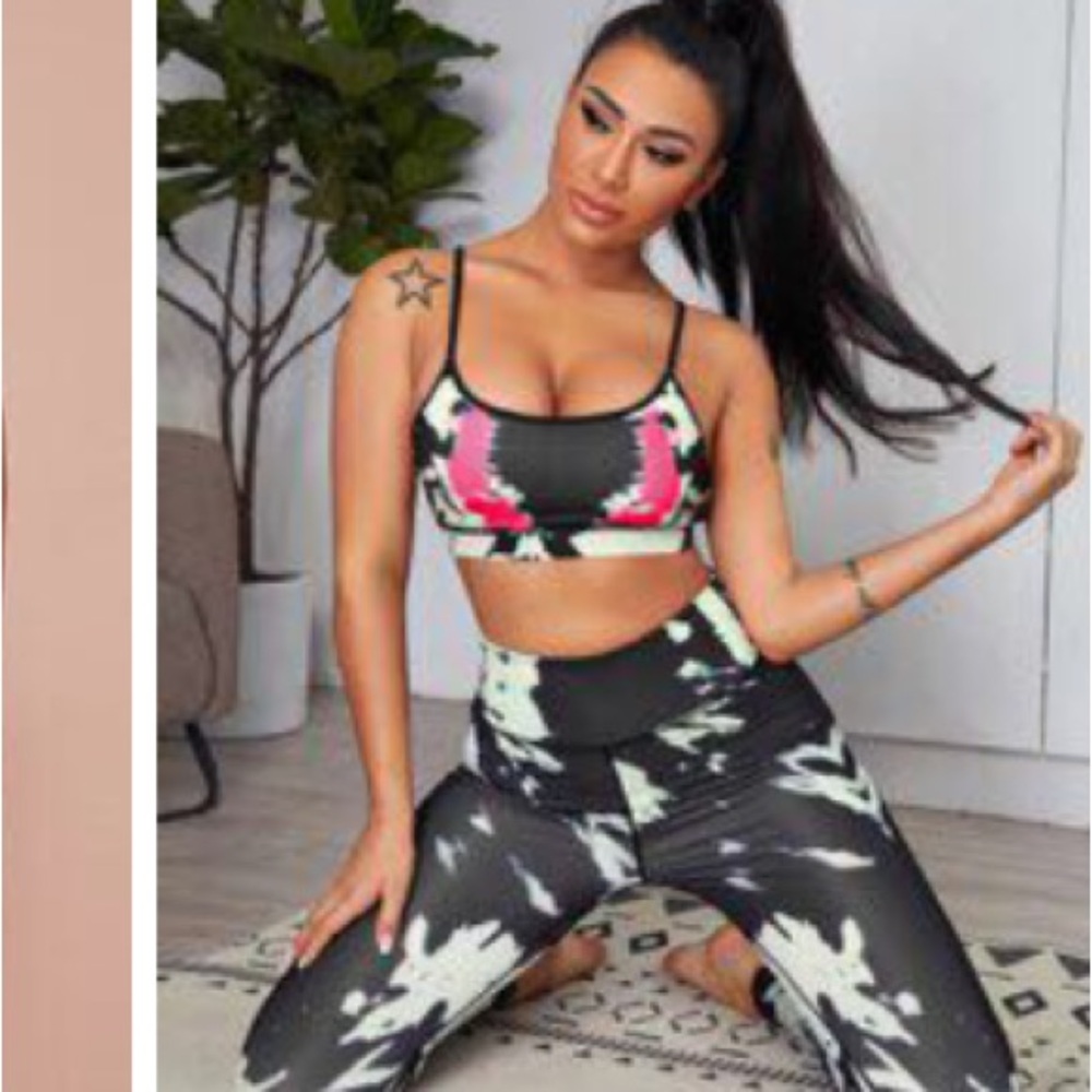Leggings and sports bra combo